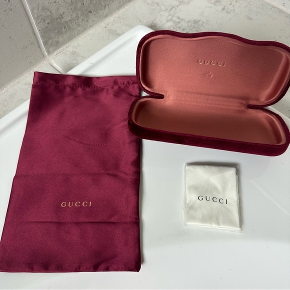 Gucci Black 55mm Square Sunglasses main image 8